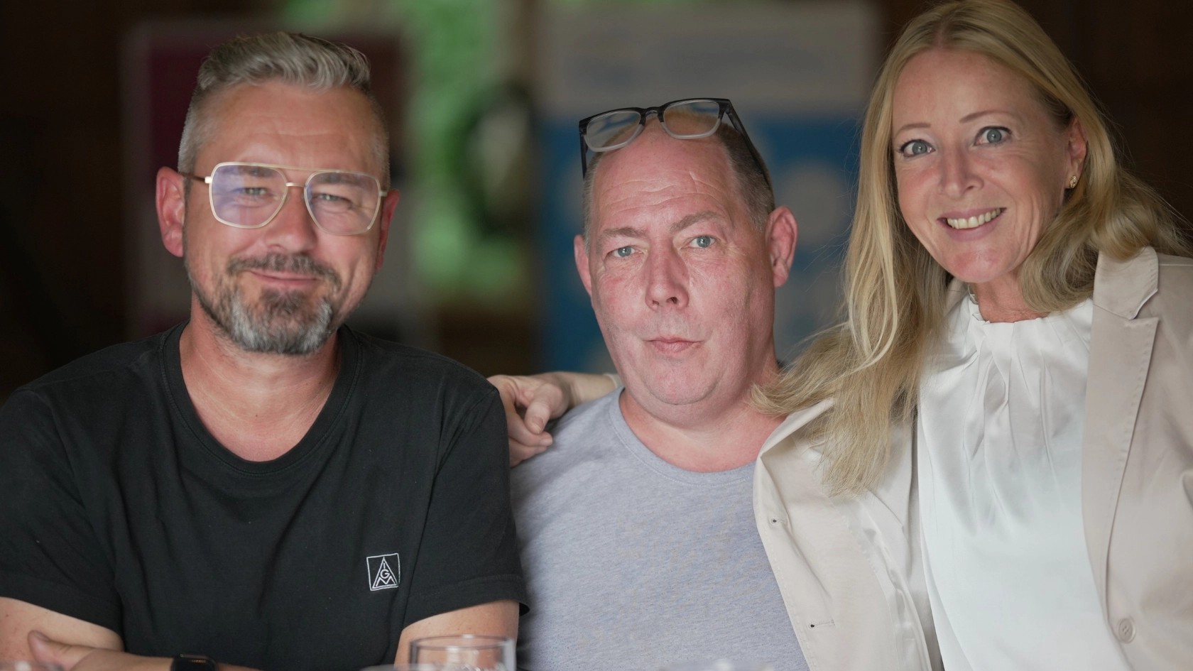 Susanne mit Kollegen von valeo