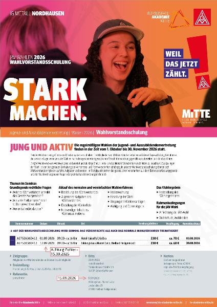 Flyer JAV Wahlvorstandsschulung